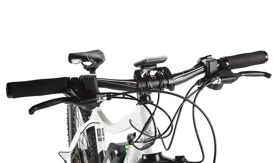 Велогибрид Benelli Alpan W 27.5 STD 14A/h, с ручкой газа (black/blue/pink-2082)