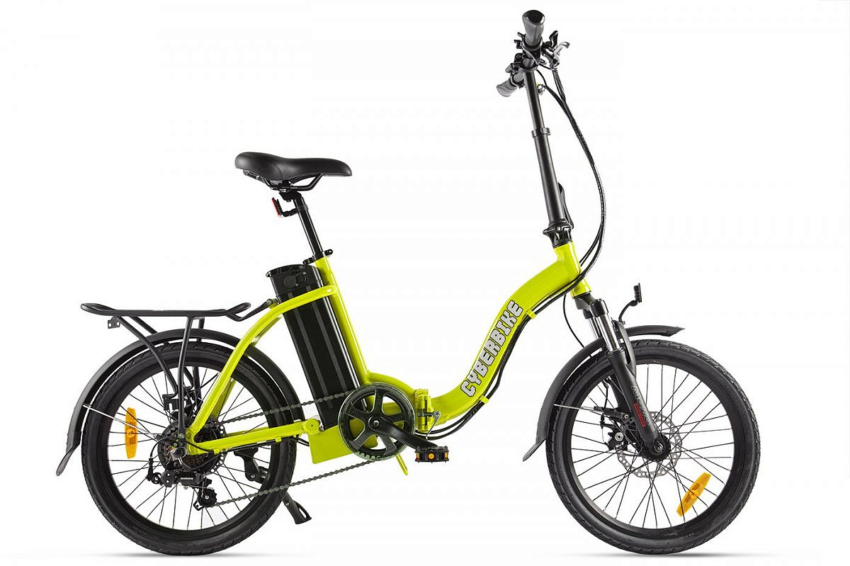 Велогибрид Cyberbike FLEX (Черно-зеленый-2101)
