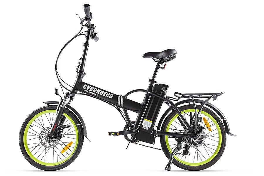 Электровелосипед Cyberbike LINE (Черно-зеленый-2092)