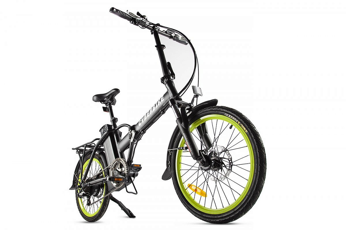 Электровелосипед Cyberbike LINE (Черно-зеленый-2092)