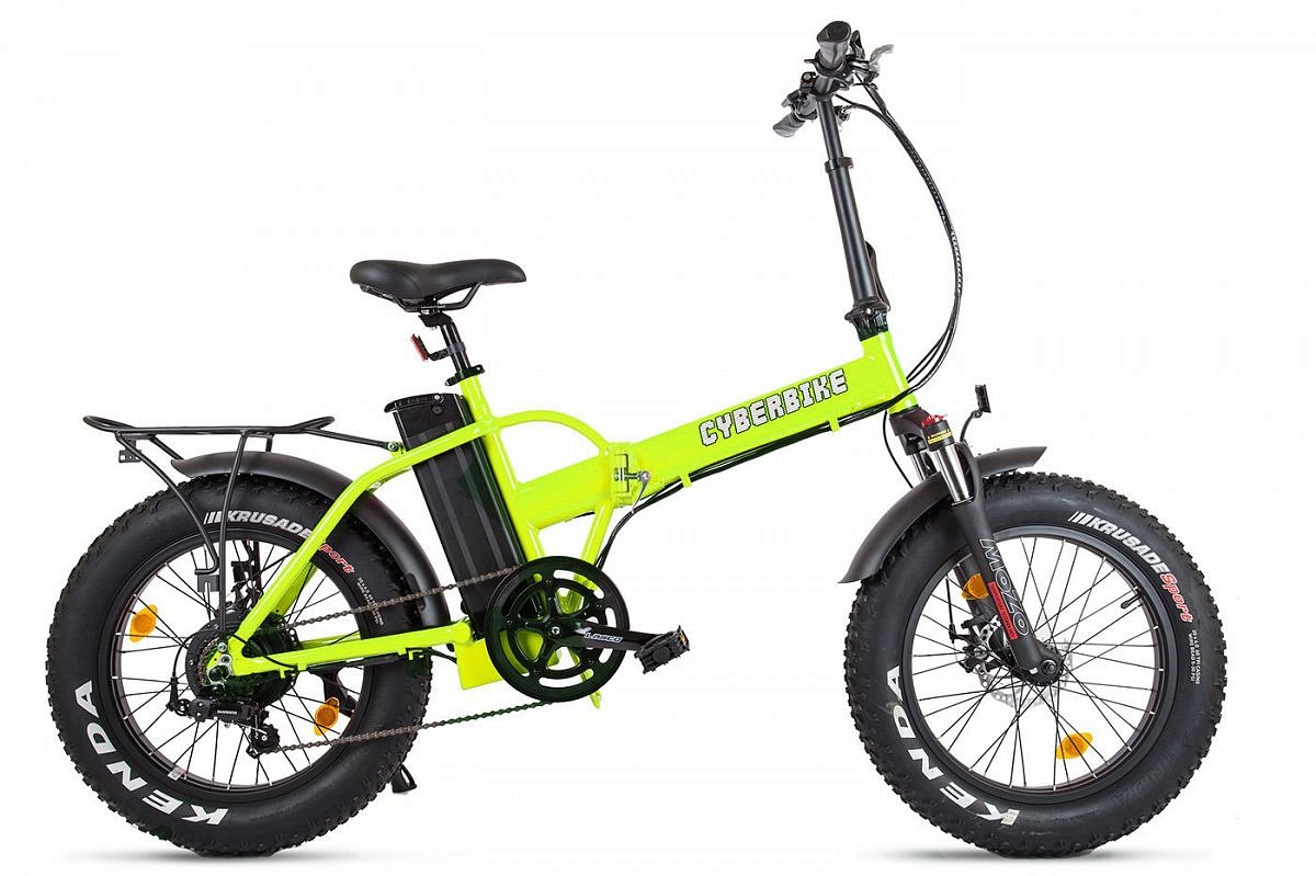 Электровелосипед Cyberbike 500W (Зелено-черный-1902)