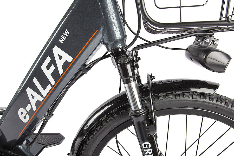 Электровелосипед GREEN CITY e-ALFA new (Сине-серый матовый-2401)
