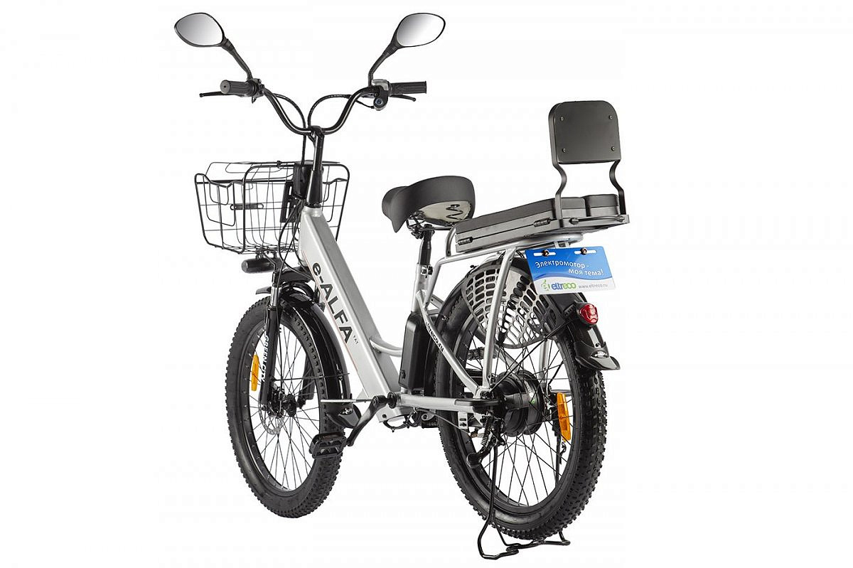 Электровелосипед GREEN CITY e-ALFA Fat (Серебристый-2161)