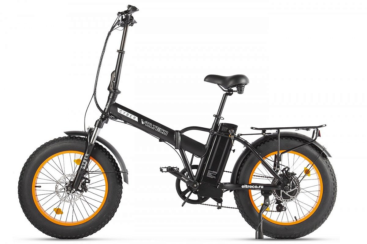 Электровелосипед VOLTECO CYBER (Черно-салатовый-2169)