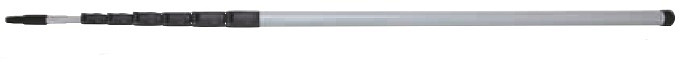 Ручка телескопическая, суперпрочная, с надежным замком, стеклопластик, 1900/9500х46 мм.