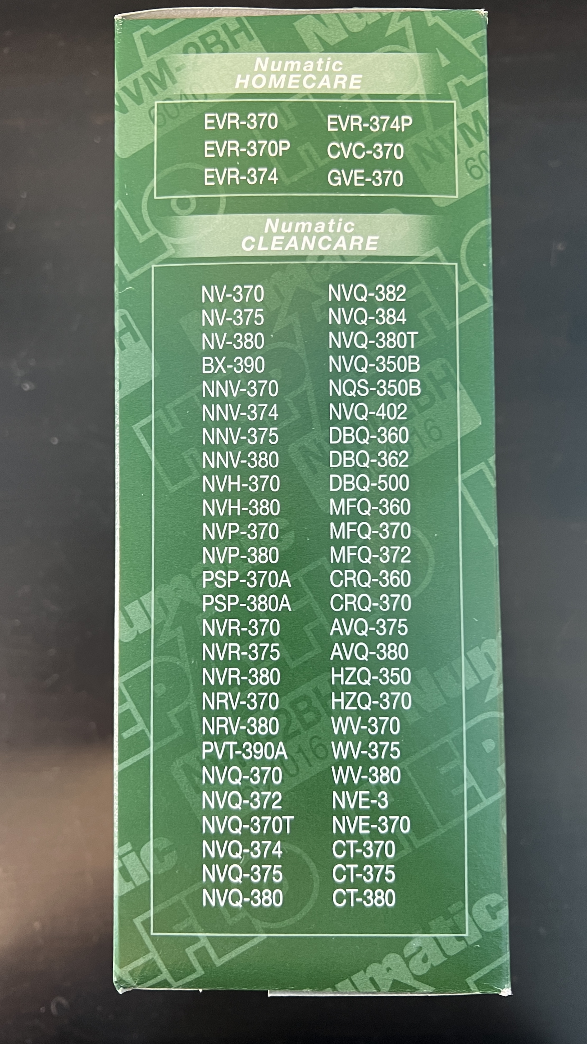 Hepa-Flo 604016 (NVM-2CH) 10 шт - мешки для пылесосов Numatic