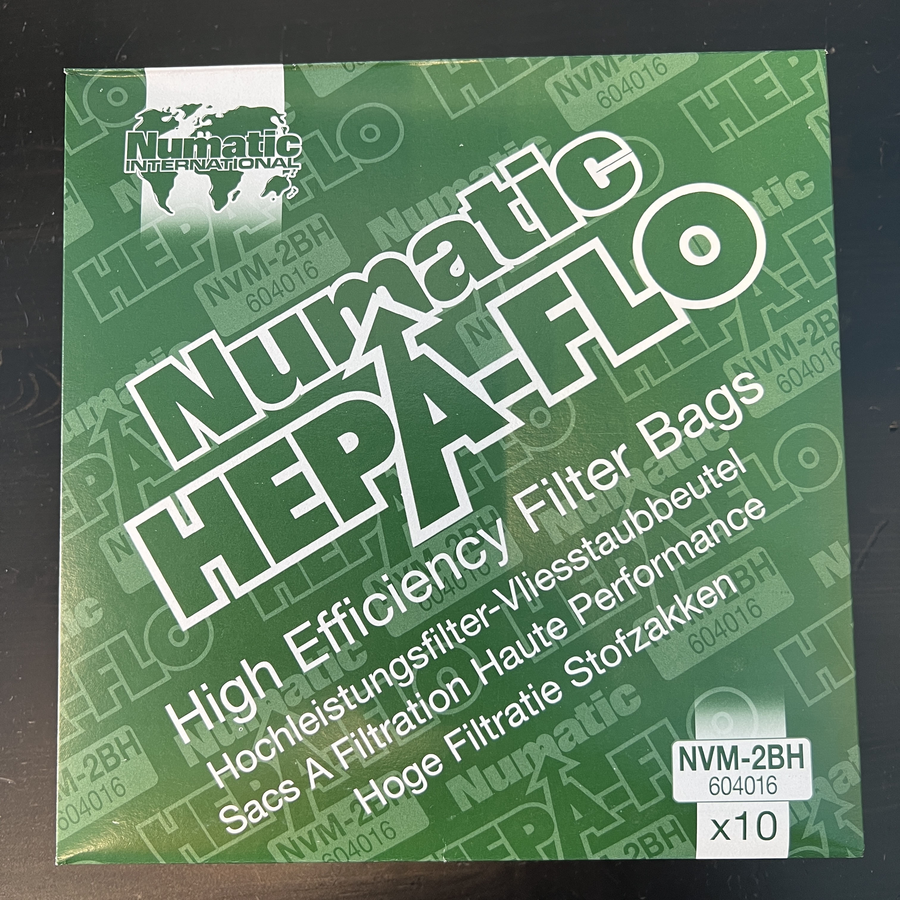 Hepa-Flo 604016 (NVM-2CH) 10 шт - мешки для пылесосов Numatic