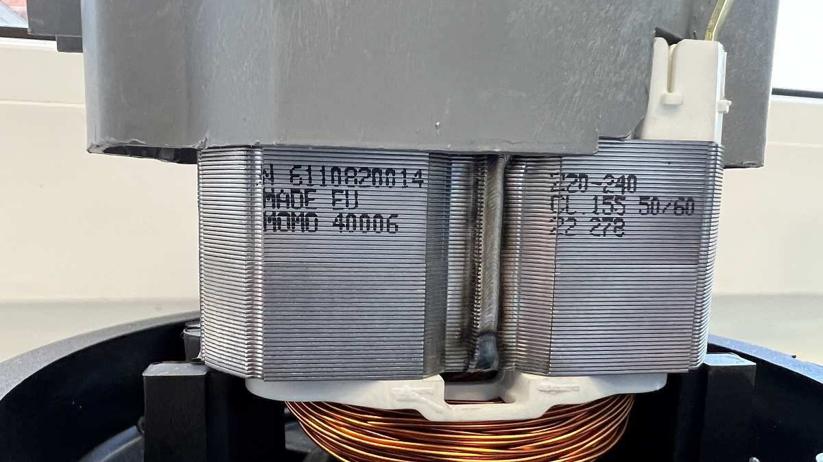 Турбина одностадийная (1200W) Высота - 137,3 мм, Диаметр вентилятора - 144,4 мм