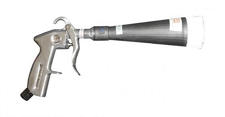 Пистолет для чистки воздухом с щеткой MTR-04 (механизм вращения с подшипником; адаптер для компрессора в комплекте)