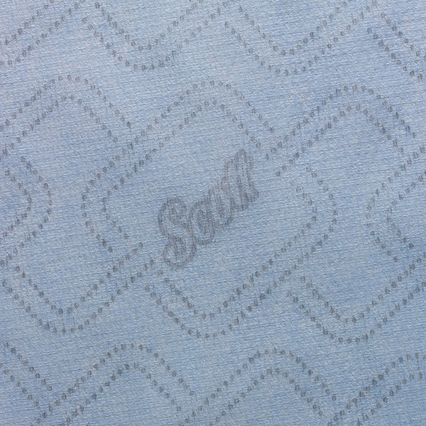 Бумажные полотенца Kimberly-Clark  в рулонах Scott® Essential синие однослойные (6 рулонов х 350 метров)