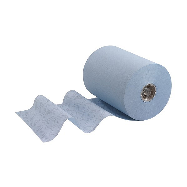 Бумажные полотенца Kimberly-Clark  в рулонах Scott® Essential SlimRoll синие однослойные (6 рулонов х 190 метров)