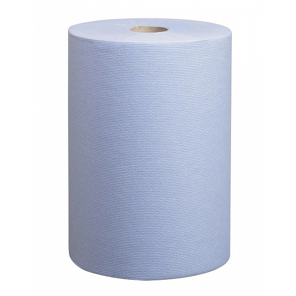 Бумажные полотенца Kimberly-Clark  в рулонах Scott® SlimRoll синие однослойные (6 рулонов х 190 метров)