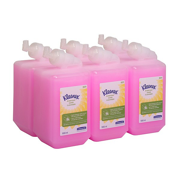 Жидкое мыло для рук Kimberly-Clark Professional  в кассетах Kleenex Everyday Use лосьон для рук (6 кассет x 1 литр)
