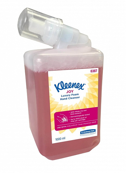 Пенное мыло для рук Kimberly-Clark Professional  в кассетах Kleenex Joy Luxury (6 кассет x 1 литр)