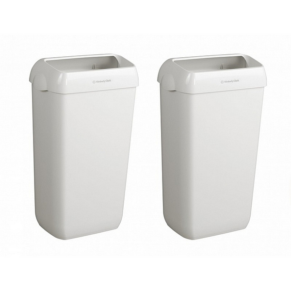 Контейнер для мусора Kimberly-Clark AQUARIUS*  - пластик / Белый /Средний