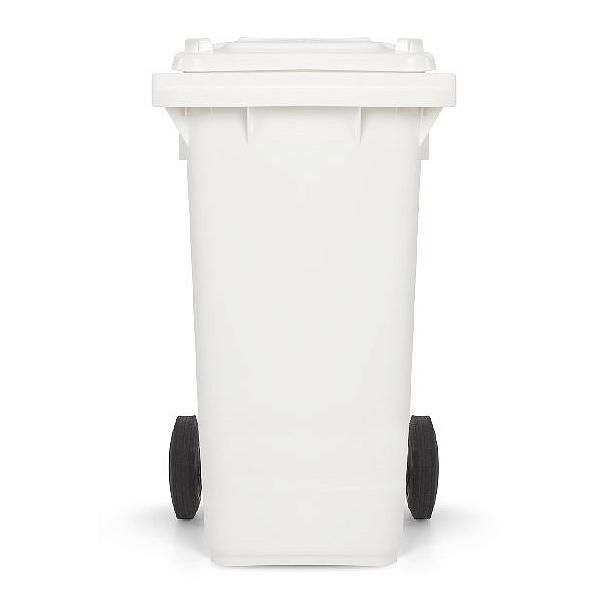 Контейнер для мусора TTS белый, 120 л