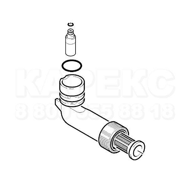Karcher Патрубок входной с обратным клапаном, K3-K4