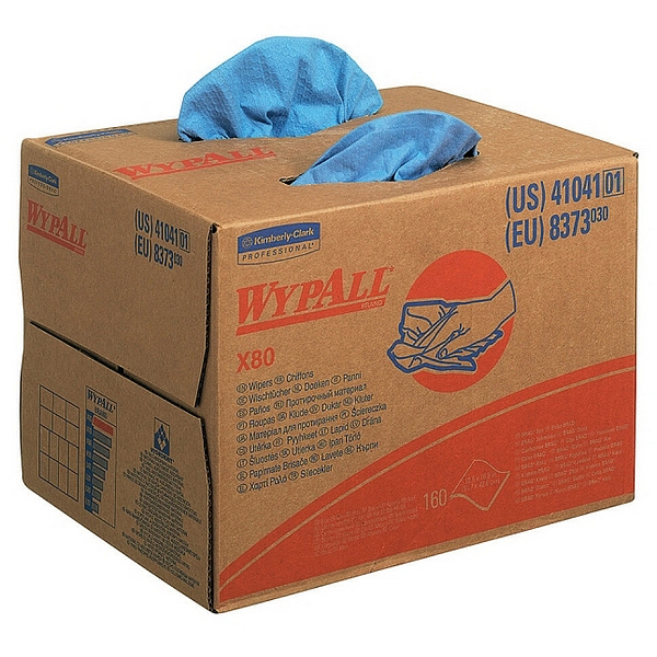 Салфетки Kimberly-Clark Wypall X80 - BRAG* Box / Голубой/ Синий