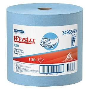Салфетки Kimberly-Clark Wypall X60 - Большой рулон / Синий