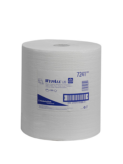 Протирочные салфетки Kimberly-Clark Wypall L10 - Рулон / Белый