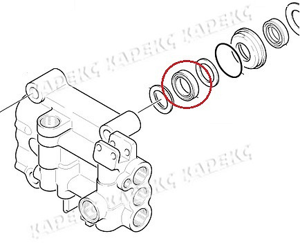 Karcher Прокладка в/д HD 1090 20 х 30 х 6