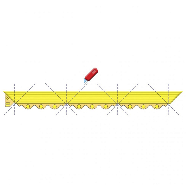 Аксессуары для индустриальных напольных покрытий NOTRAX Кант папа 551 Cushion Ease Floor Mats yellow