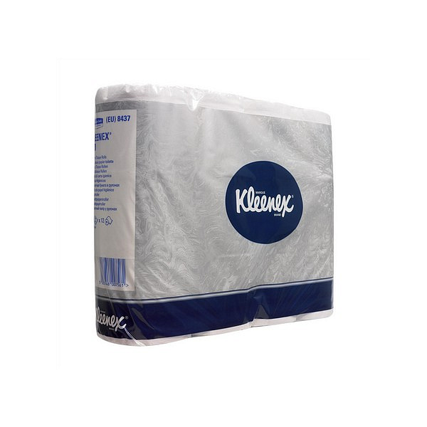 Туалетная бумага Kimberly-Clark Professional  в стандартных рулонах Kleenex Performance двухслойная (8 пакетов х 12 рулонов)