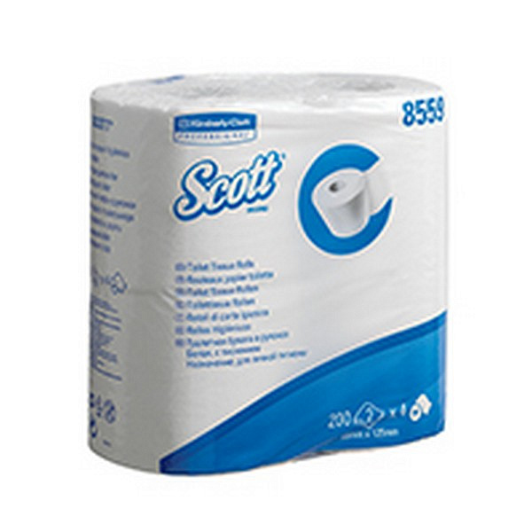 Туалетная бумага Kimberly-Clark Professional  в стандартных рулонах Scott Performance двухслойная (96 рулонов x 25 метров)