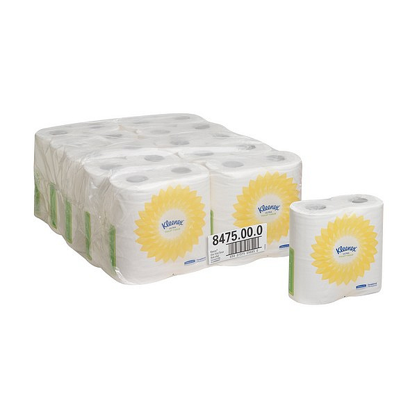 Туалетная бумага Kimberly-Clark Professional  в стандартных рулонах Kleenex Ultra двухслойная (40 рулонов x 29,75 метров)