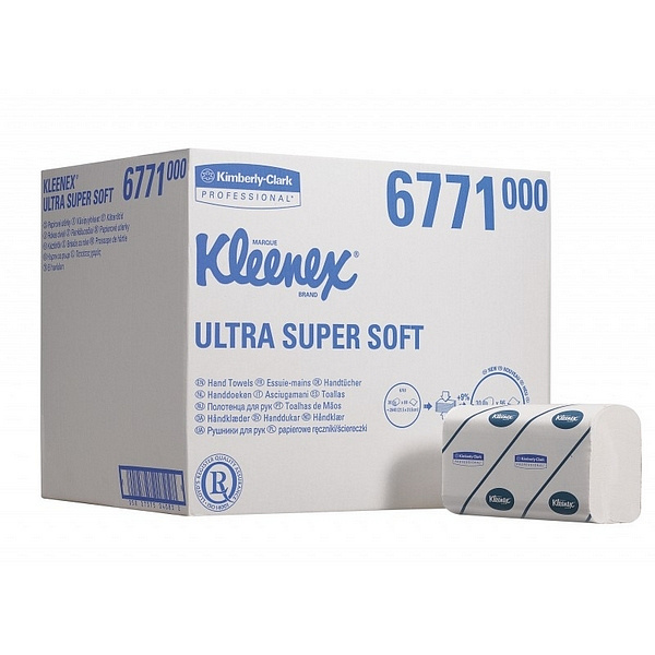 Kimberly-Clark  6771 KLEENEX Ultra Super Soft, сложенные полотенца для рук, 3 слоя
