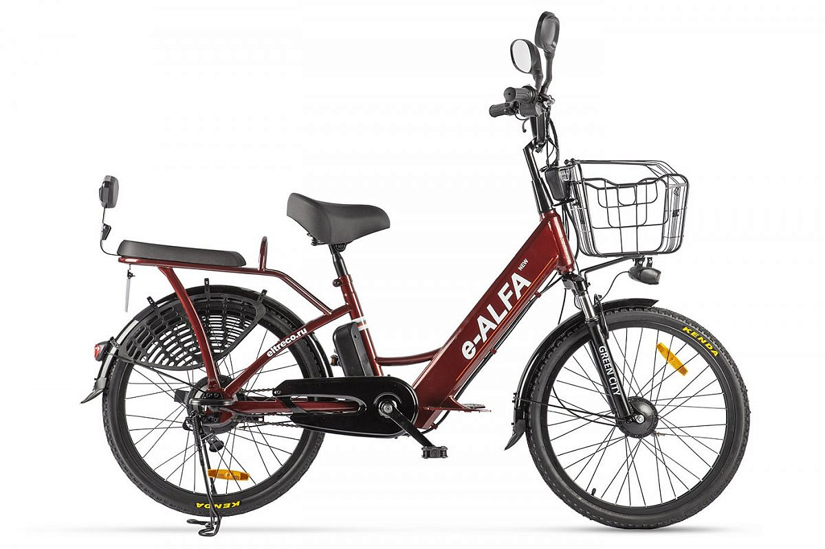 Велогибрид GREEN CITY e-ALFA new (Коричневый-2153)