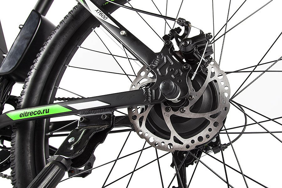 Велогибрид Eltreco XT 600 (Черно-зеленый-2130)