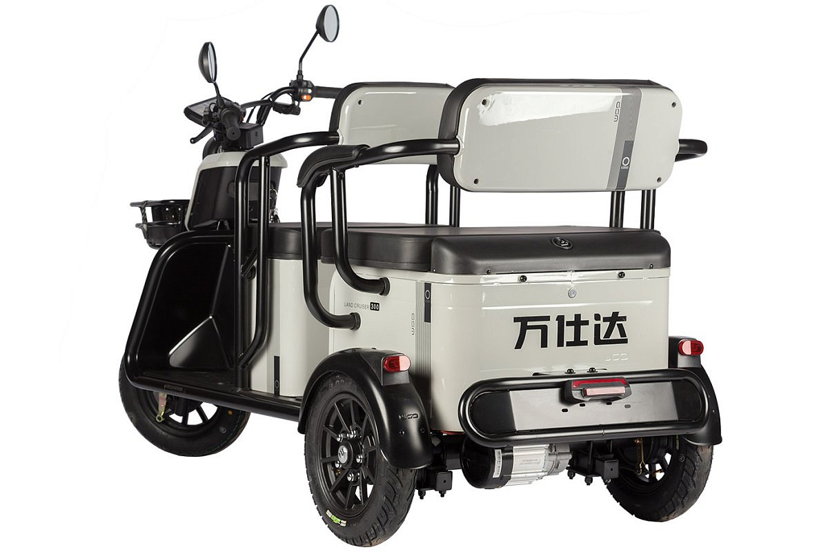 Электротрицикл Wanshida LC300 60V 1000Вт (Серый-3077)