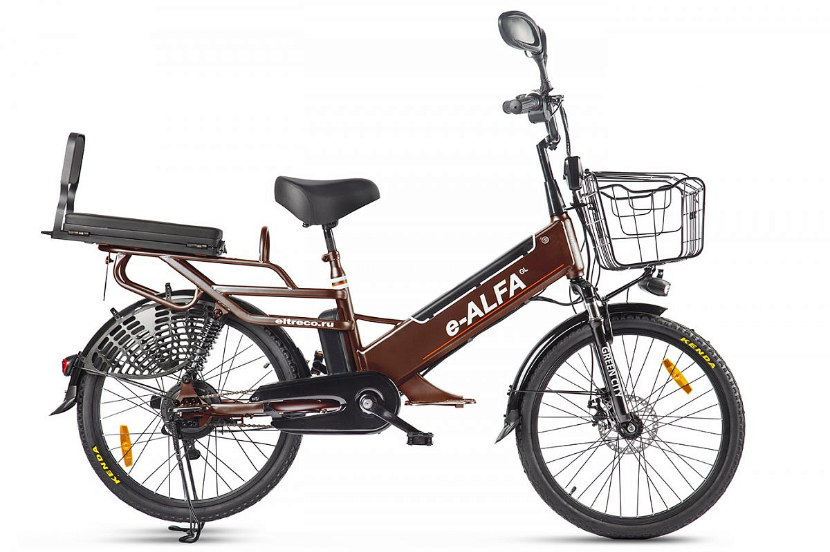 Велогибрид GREEN CITY e-ALFA GL (Серебристый-2389)