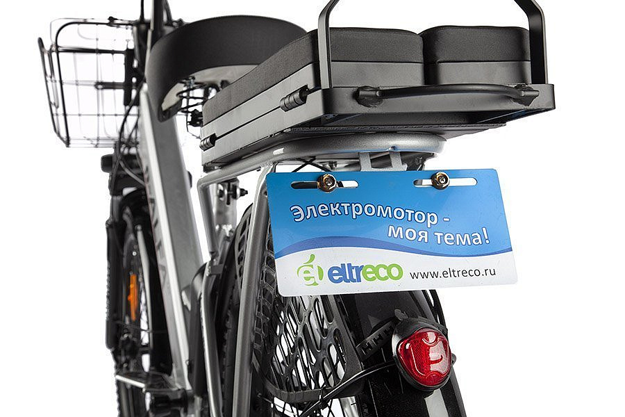 Велогибрид GREEN CITY e-ALFA GL (Серебристый-2389)