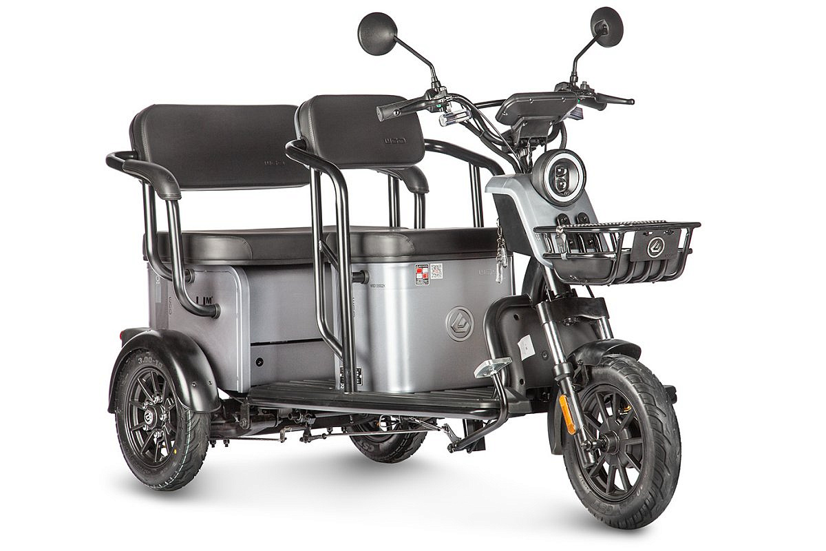 Электротрицикл Wanshida UM+ 60V 1000Вт (Зеленый-3099)