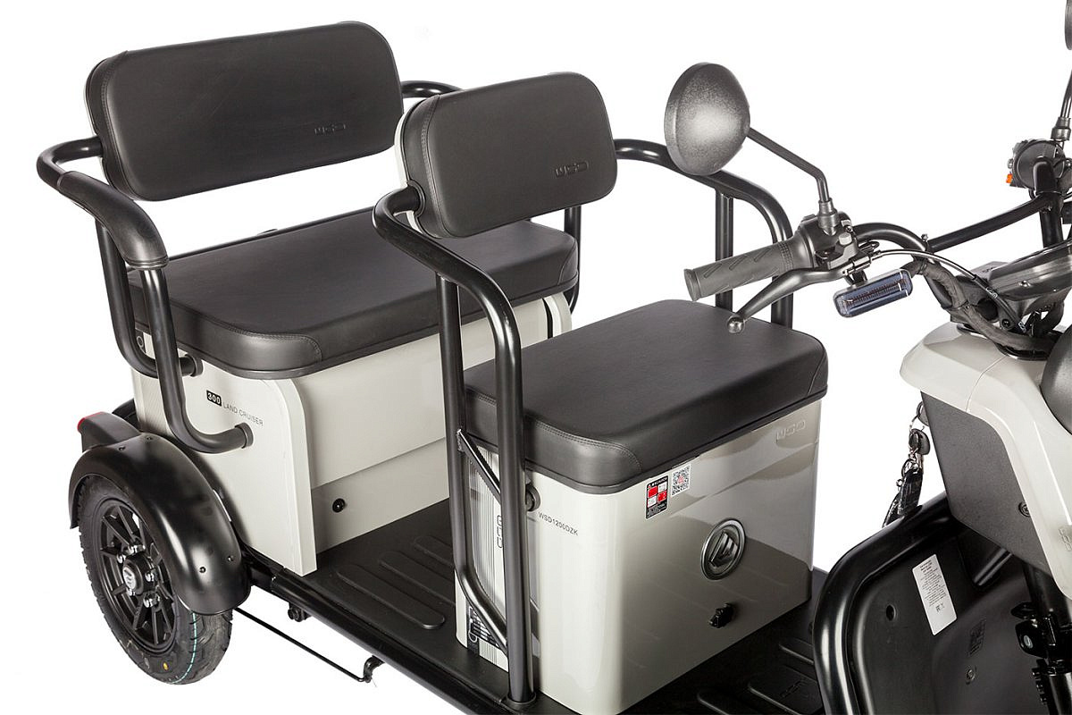 Электротрицикл Wanshida UM+ 60V 1000Вт (Зеленый-3099)