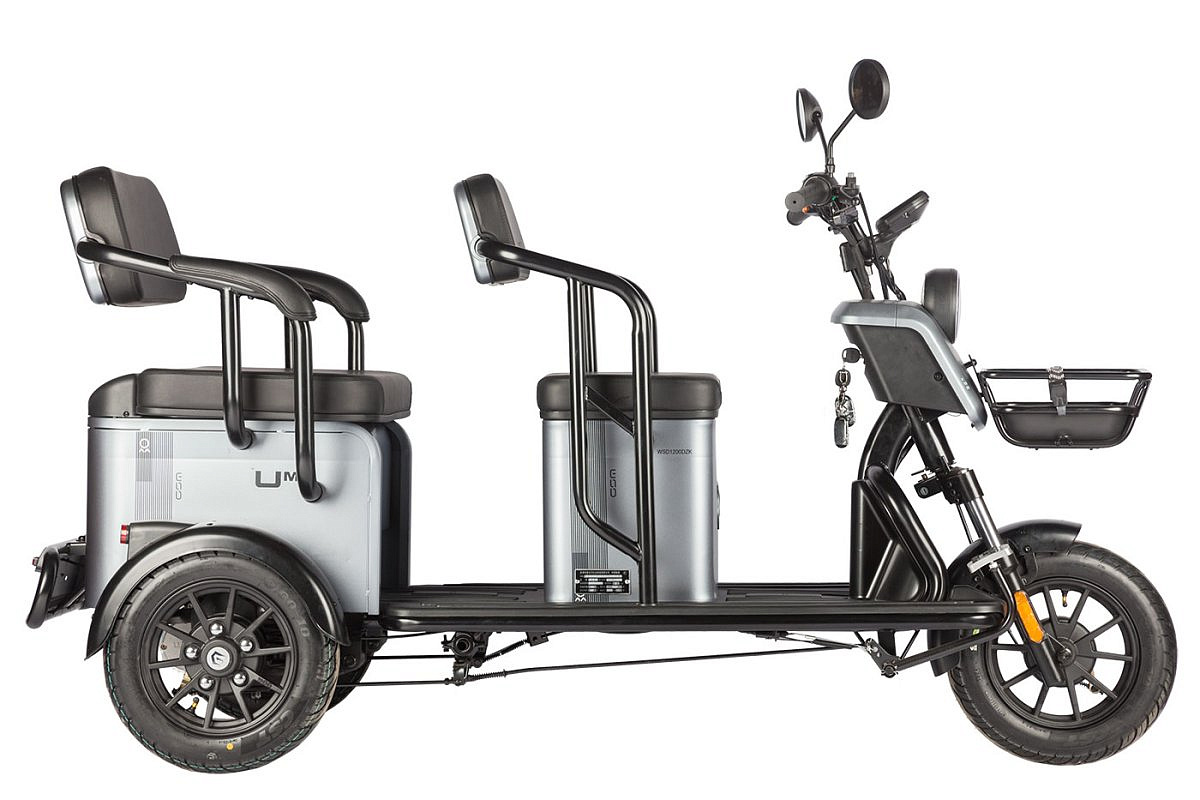 Электротрицикл Wanshida UM+ 60V 1000Вт (Зеленый-3099)