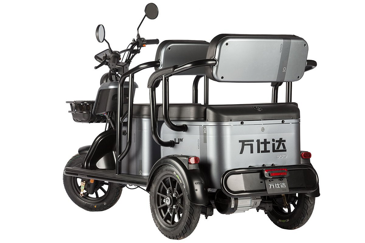 Электротрицикл Wanshida UM+ 60V 1000Вт (Зеленый-3099)