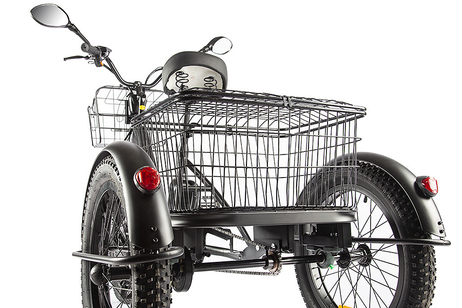 Трёхколёсный электровелосипед GREEN CITY e-ALFA Trike (темно-серый-2585)