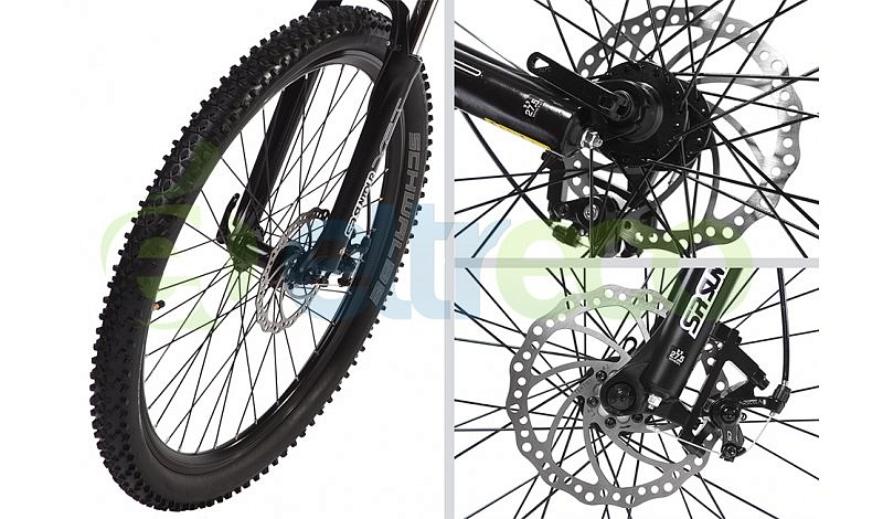 Электровелосипед LEISGER MD5 BASIC  (black/green-0007)