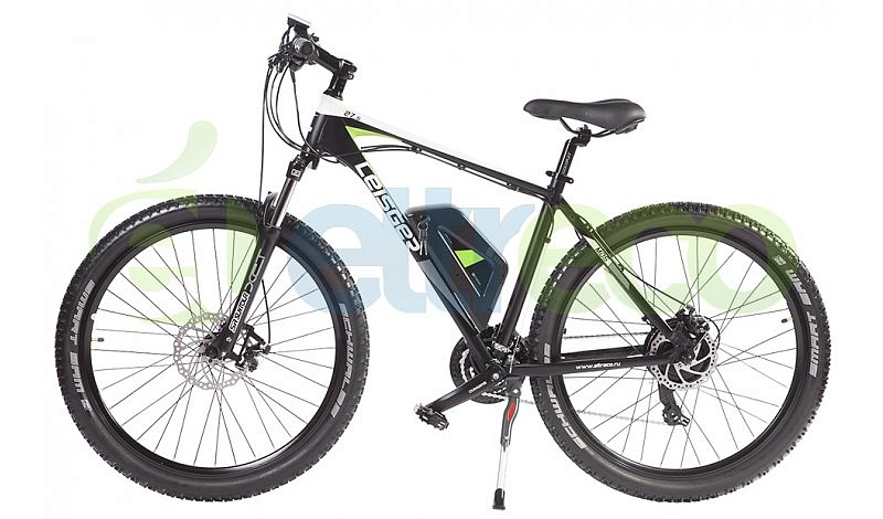 Электровелосипед LEISGER MD5 BASIC  (black/green-0007)