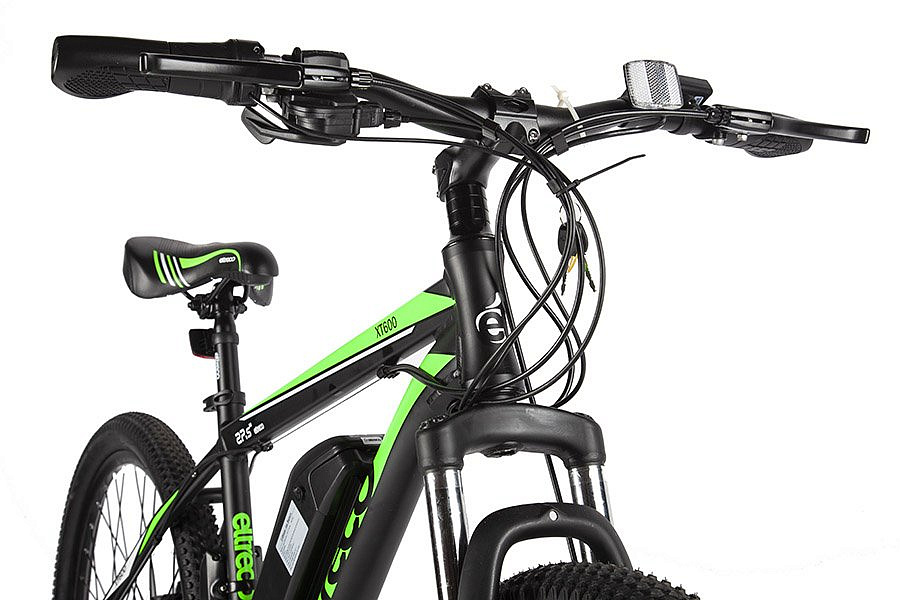 Электровелосипед Eltreco XT 600 (Черно-зеленый-2130)