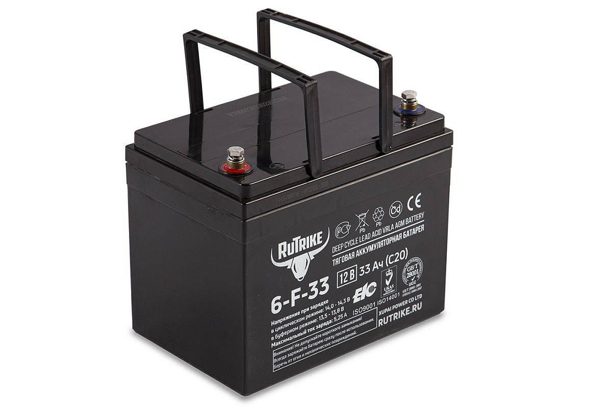 Аккумулятор RuTrike 6-F-33 (12V33A/H C20)