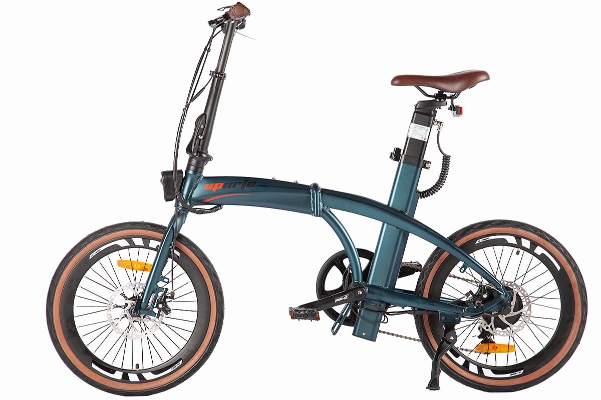Электровелосипед Sporto (Сине-зеленый-2717)