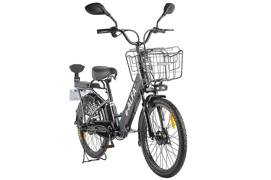 Электровелосипед GREEN CITY e-ALFA new (темно-серый-2154)