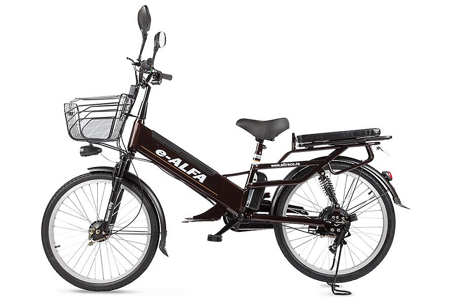 Велогибрид GREEN CITY e-ALFA GL 2019 (brown-0206)