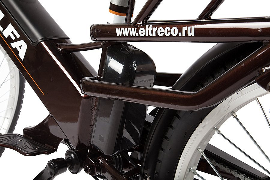 Велогибрид GREEN CITY e-ALFA GL 2019 (brown-0206)