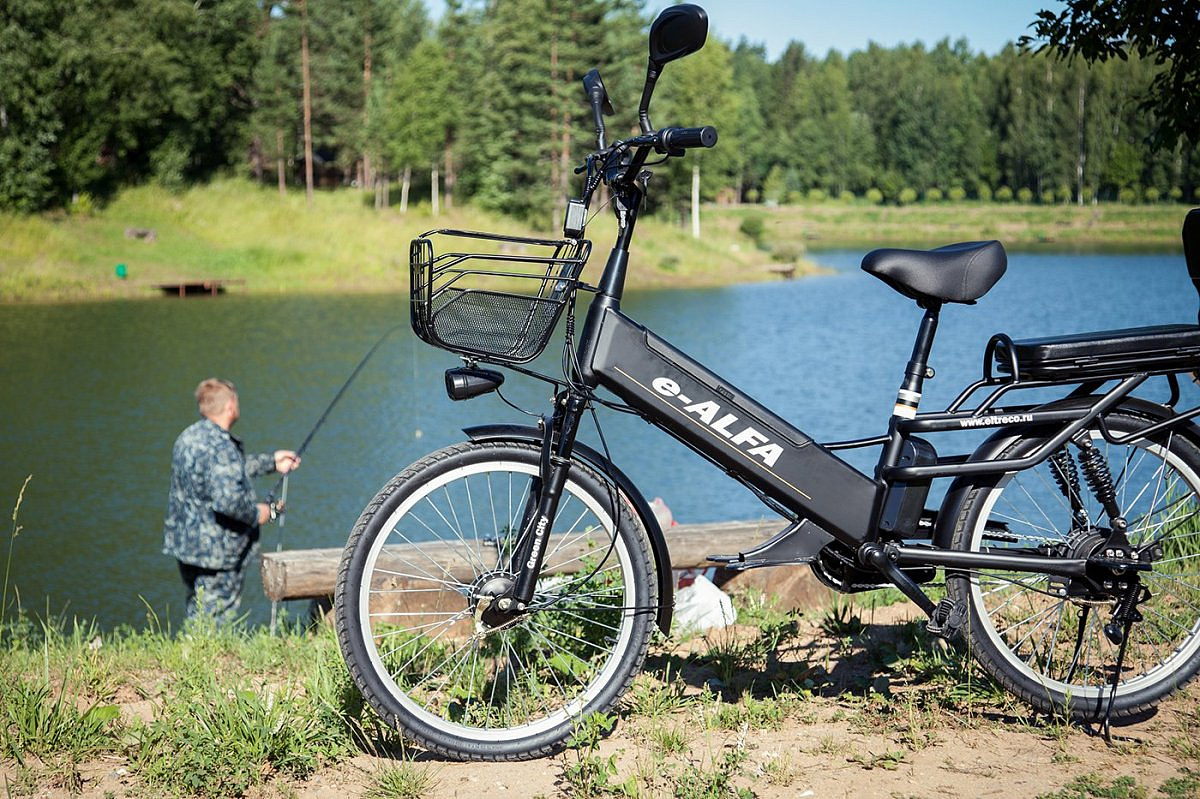 Велогибрид GREEN CITY e-ALFA GL 2019 (matt black-0333)