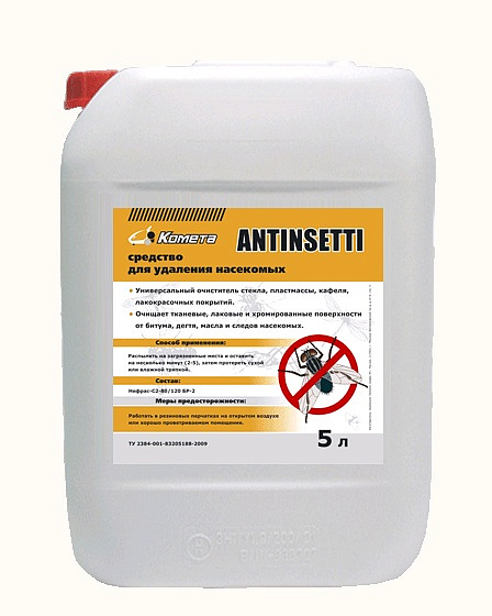 Средство для смыва следов насекомых "ANTINSETTI" 20л.